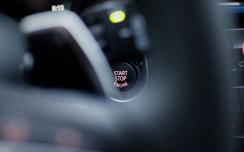 Start-stop engine button symbolizing your next step after a road test attempt