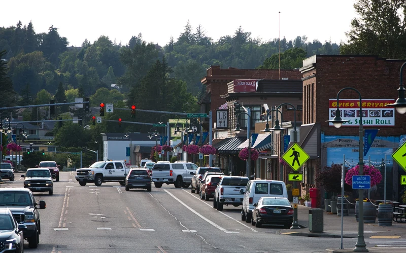 Local Chilliwack main street scene for the road test area guide